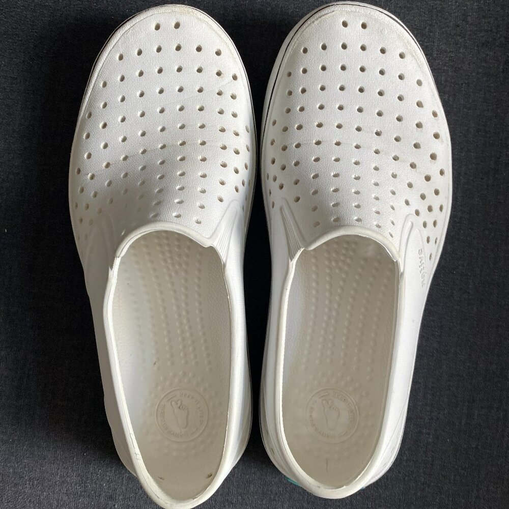 Native Miles Bloom Crisp White Water Shoes Size 4M/6W